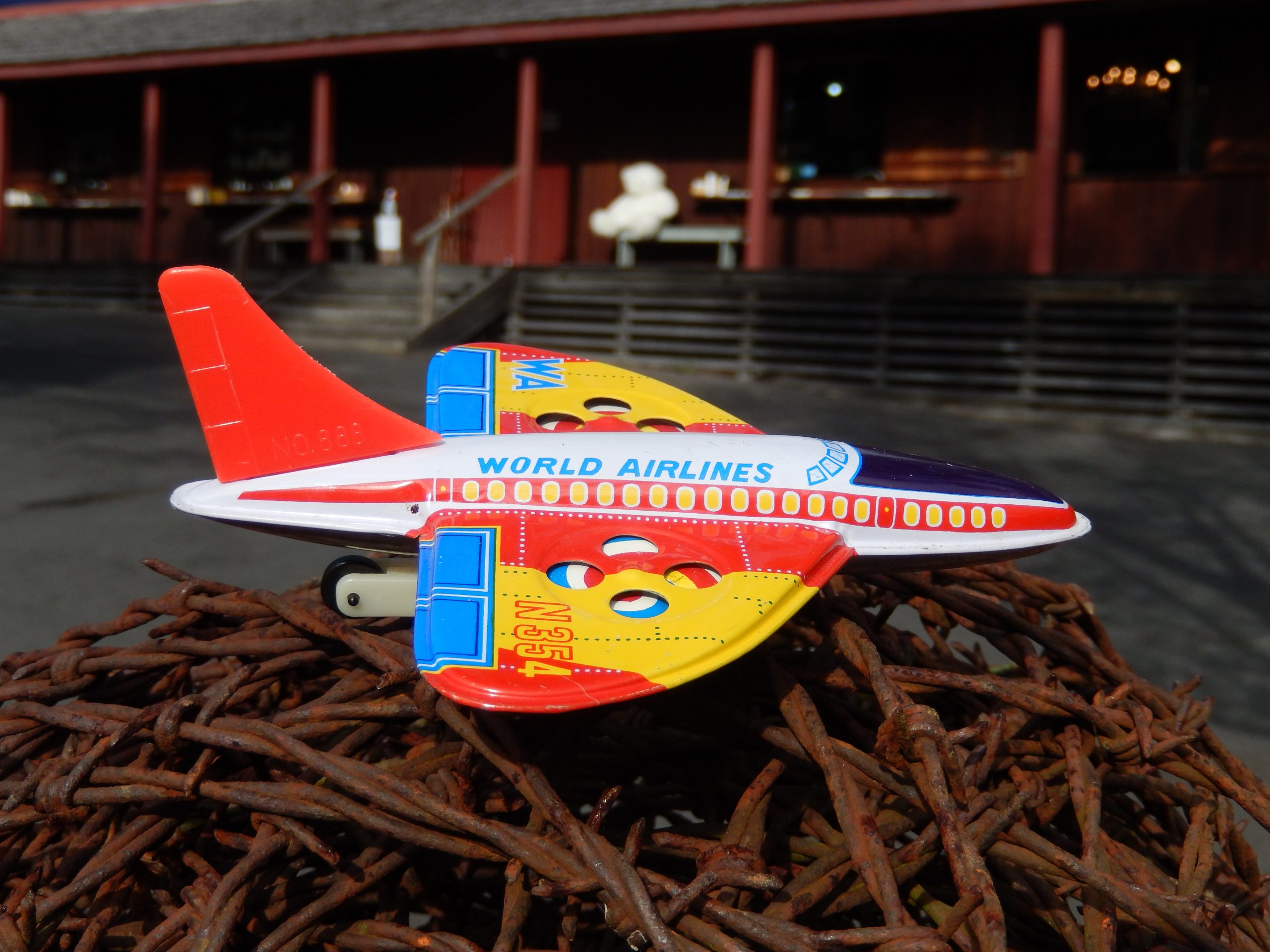 Tin Friction Toy Plane The Shop in the Bush