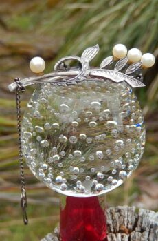 Sterling Brooch with Pearls