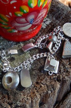 Mexican Silver Charm Bracelet