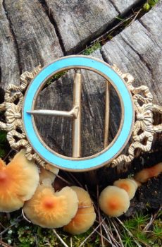 Gilded Enamel Buckle c.1900