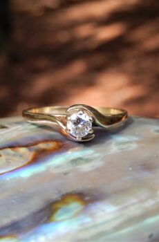 Diamond Solitaire ring in 9ct