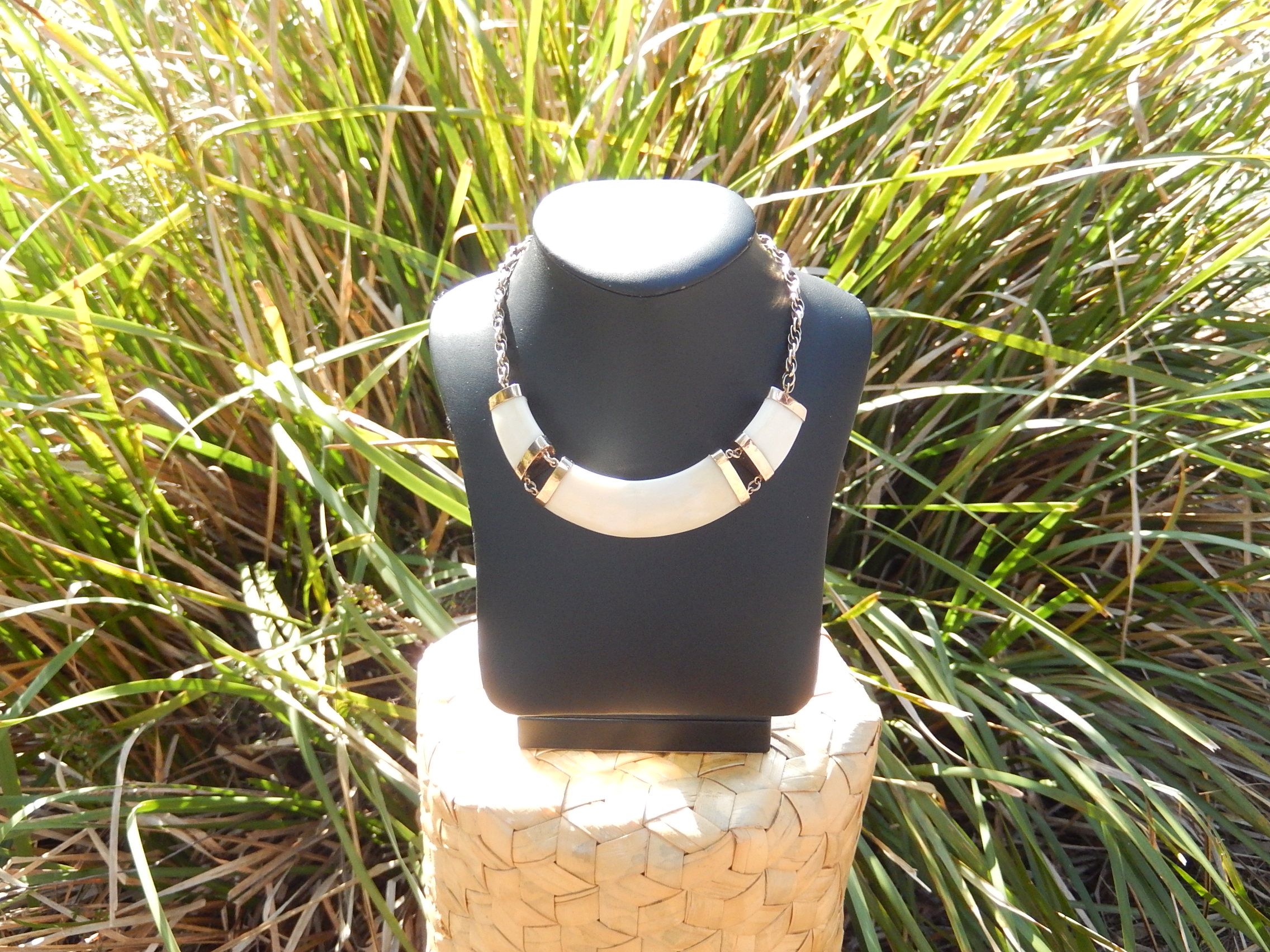 Handmade Boar's Tooth Necklace in 9ct Gold - Image 9