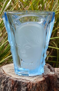 German Glass Vase Walther & Sohne c.1930