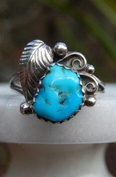 Turquoise Ring in Sterling Silver