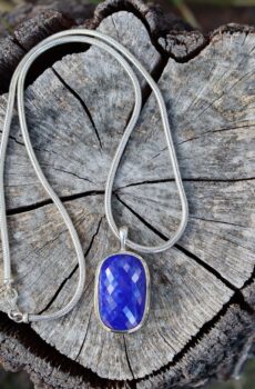 Lapis Lazuli Pendant in Sterling