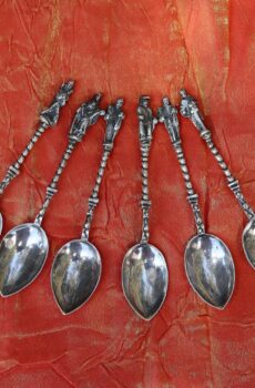 Sterling Apostle Spoons, London 1898