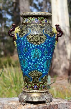Faience Vase c.1880 by Joseph Theodore Deck