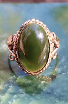 Jadeite in 14ct Gold