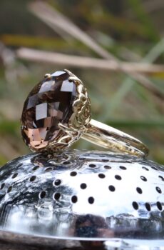 Smokey Quartz in 14ct Gold