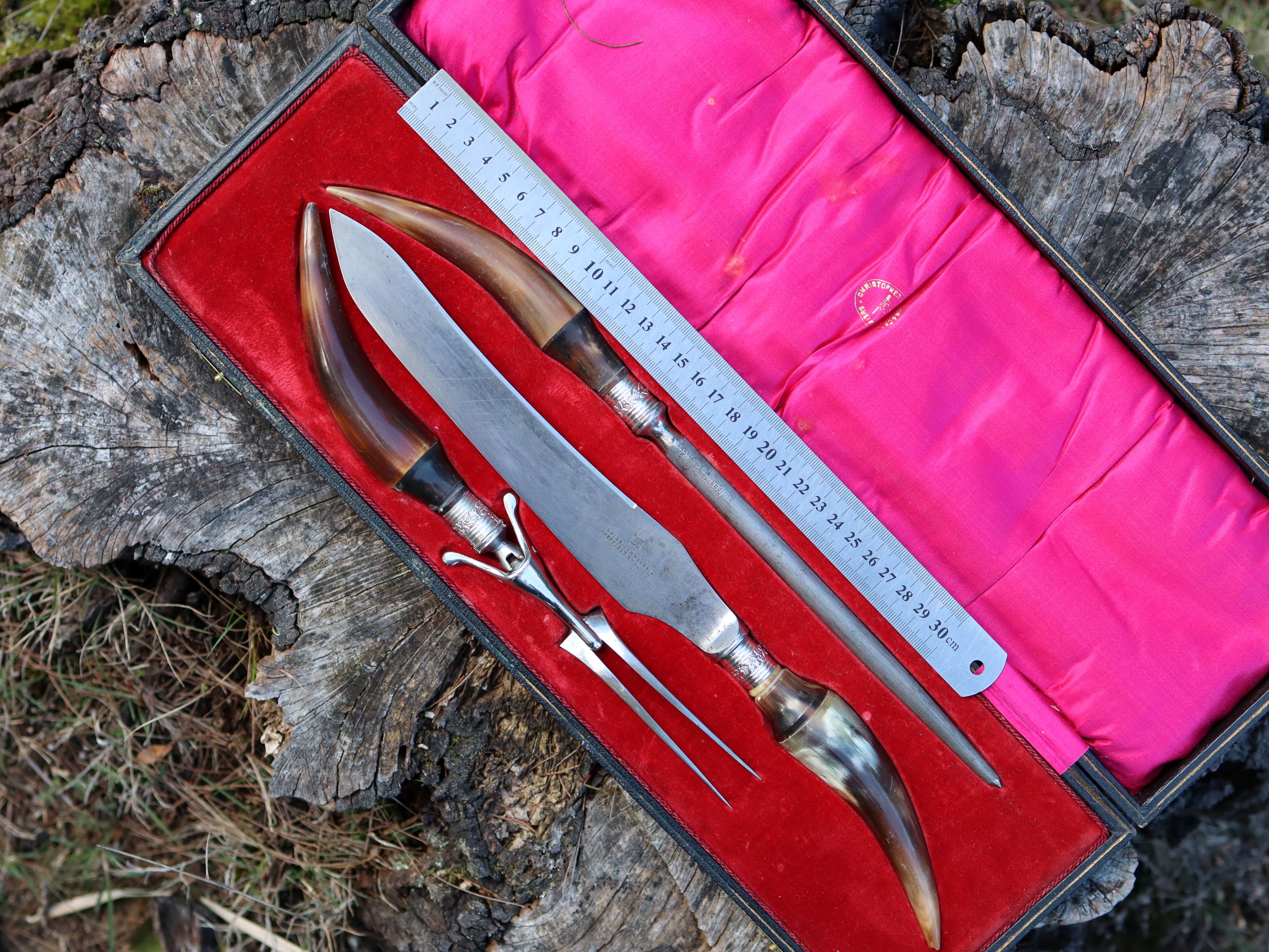 Carving Set c.1900 - Image 3