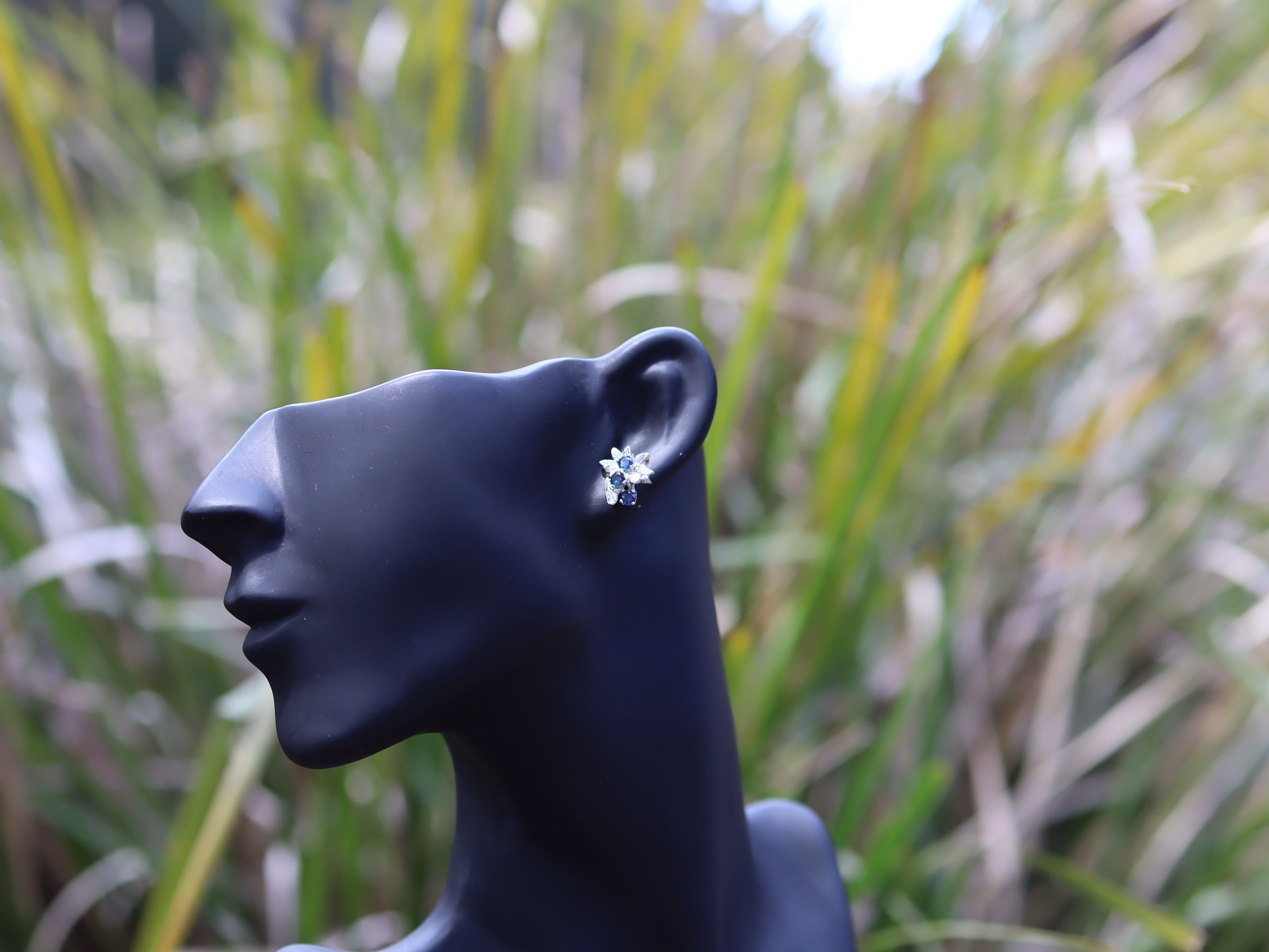 Sapphire Earrings in Sterling Silver - Image 5