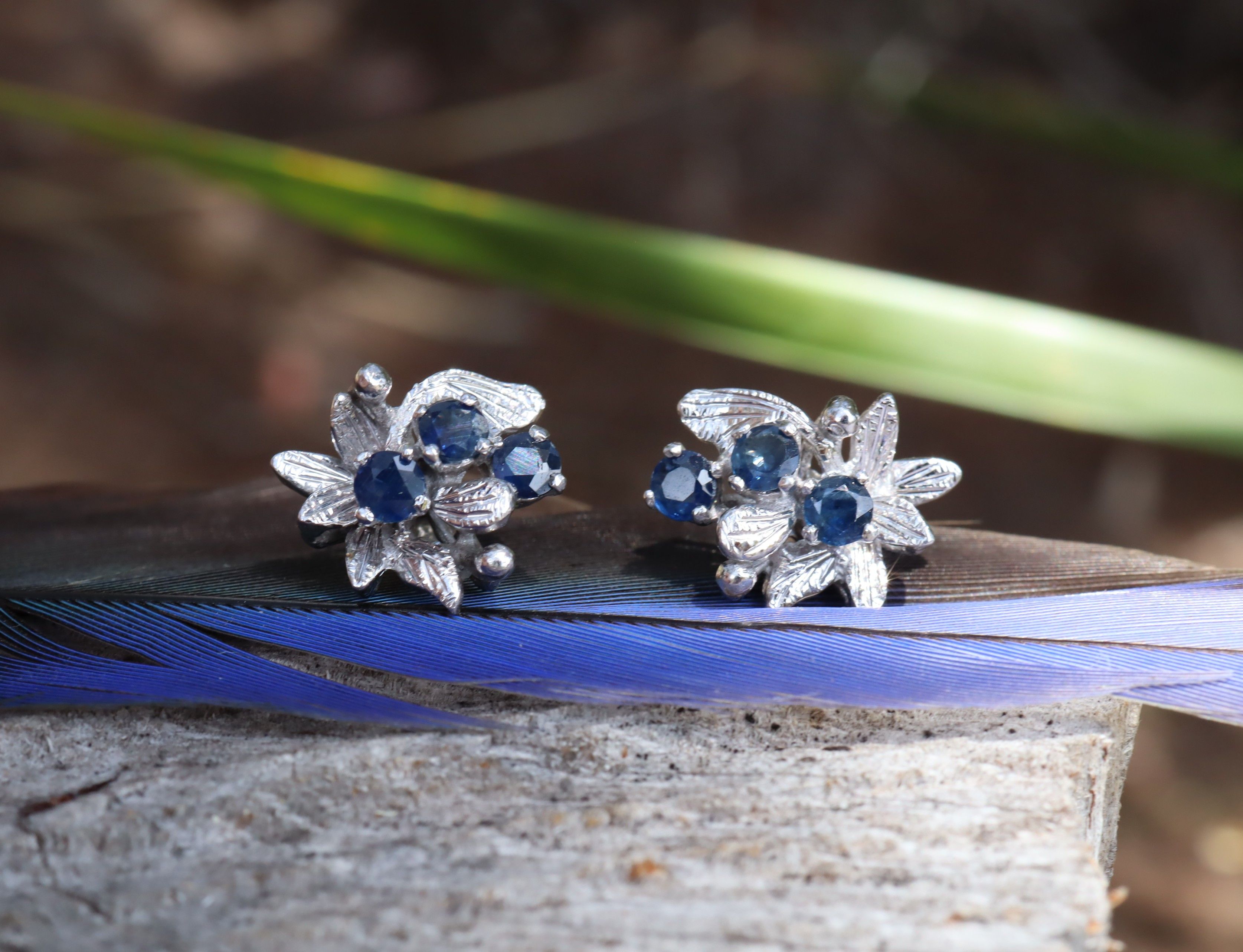 Sapphire Earrings in Sterling Silver - Image 6