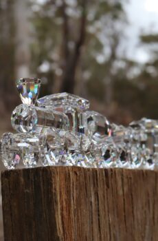 Swarovski Silver Crystal Express Train Set