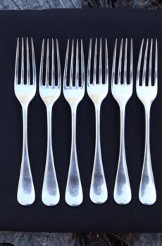 6 Sterling Silver Forks, London 1913 William Hutton & Sons