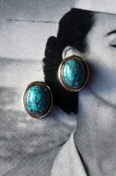 Turquoise Earrings in Sterling Silver